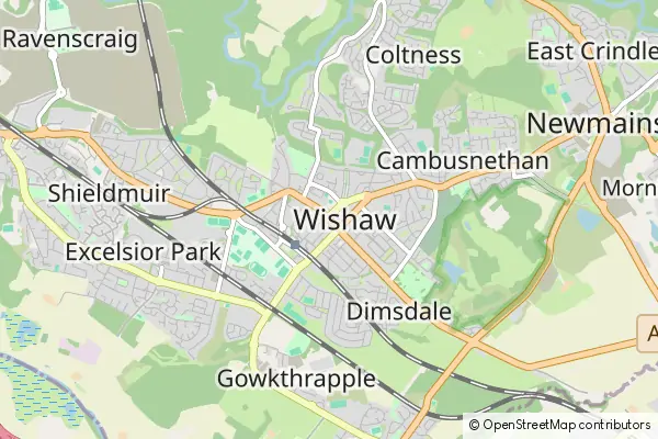 Mapa Wishaw