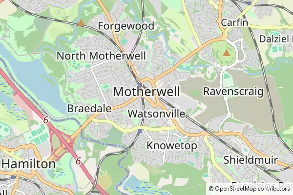 Mapa Motherwell