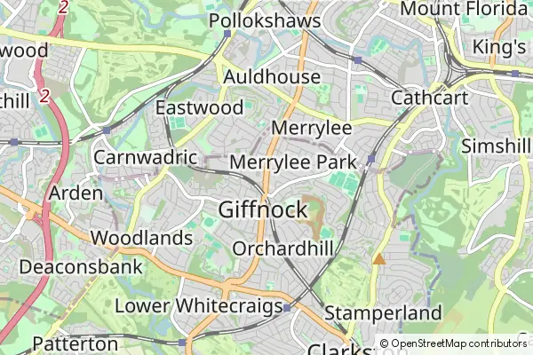 Mapa Giffnock