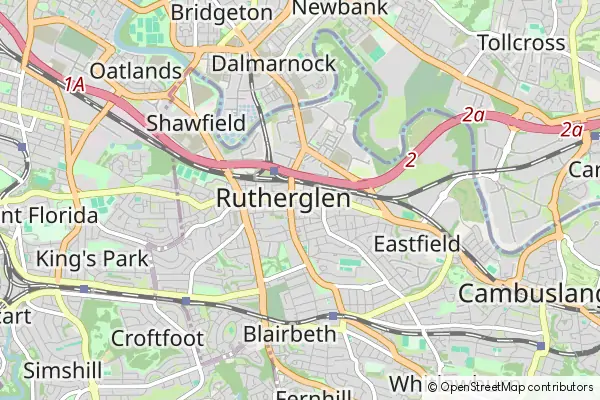 Mapa Rutherglen