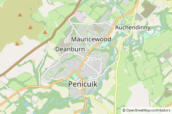 Mapa Penicuik