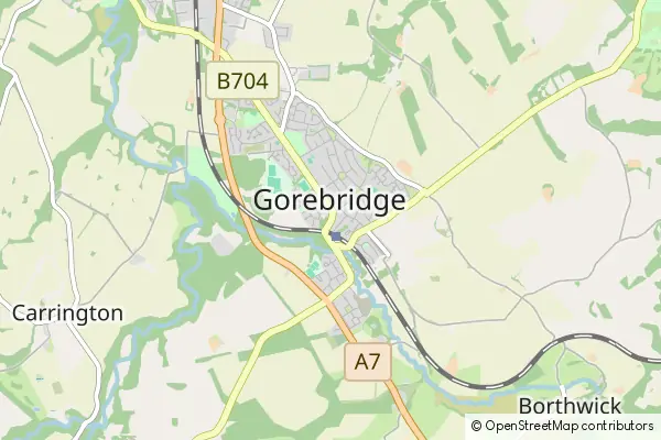 Mapa Gorebridge