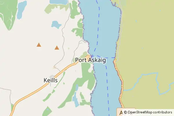 Mapa Port Askaig