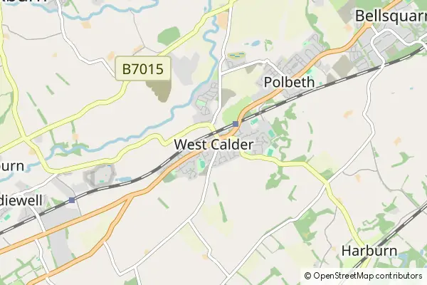 Mapa West Calder