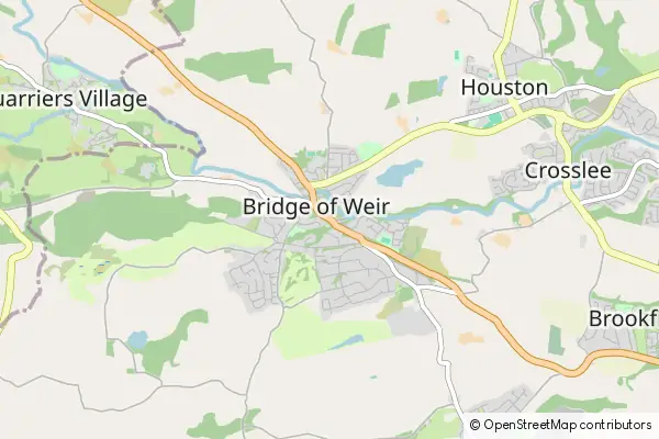 Mapa Bridge of Weir