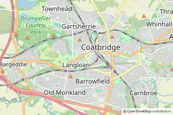 Mapa Coatbridge