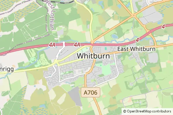 Mapa Whitburn