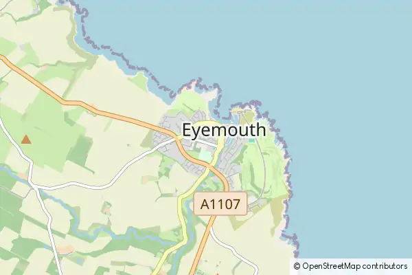 Mapa Eyemouth