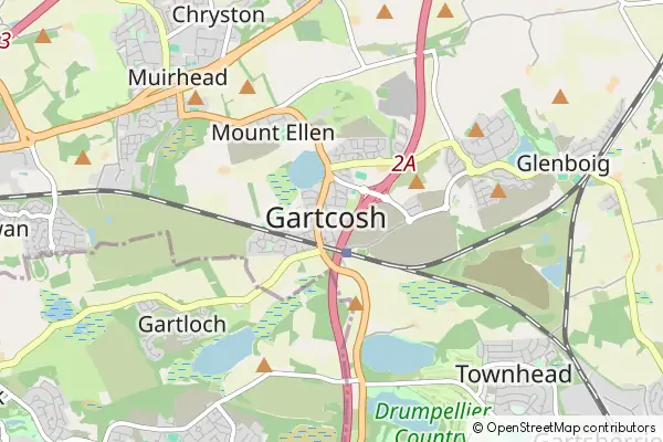 Mapa Gartcosh