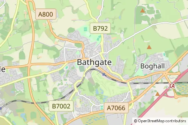 Mapa Bathgate