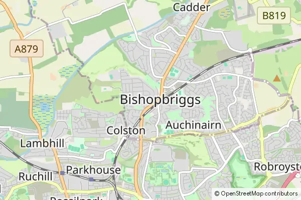 Mapa Bishopbriggs