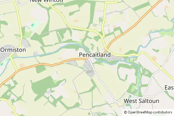 Mapa Pencaitland