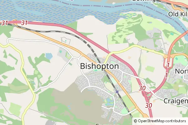 Mapa Bishopton