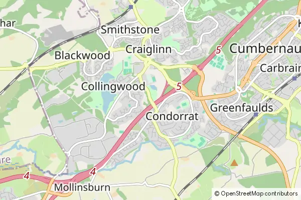 Mapa Cumbernauld