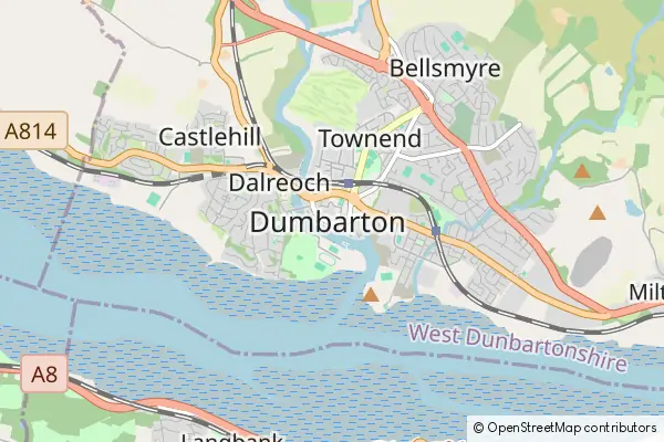 Mapa Dumbarton