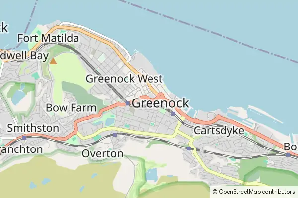 Mapa Greenock