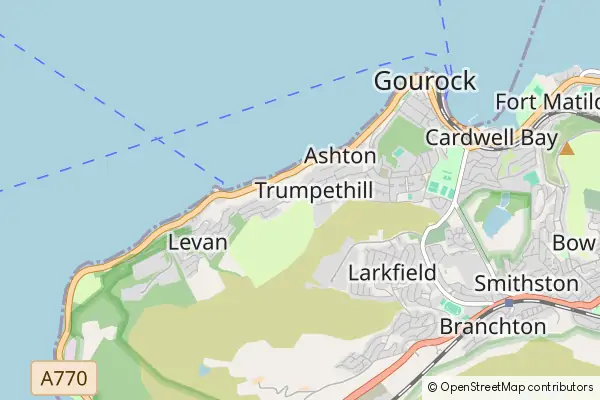 Mapa Gourock