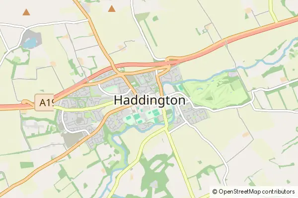 Mapa Haddington