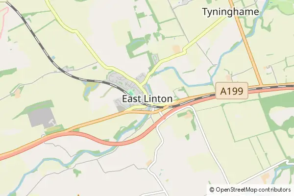 Mapa East Linton