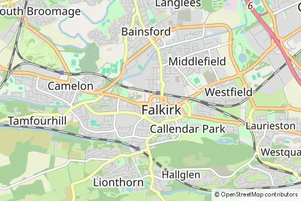 Mapa Falkirk