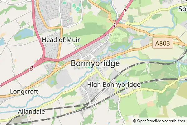 Mapa Bonnybridge