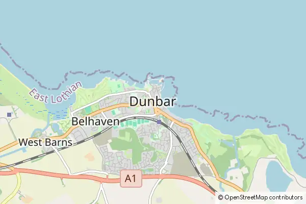 Mapa Dunbar