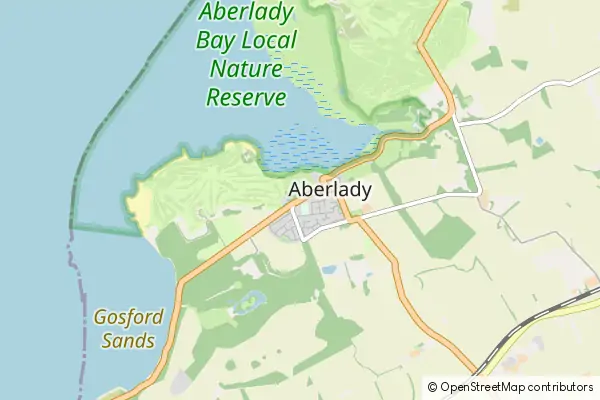 Mapa Aberlady