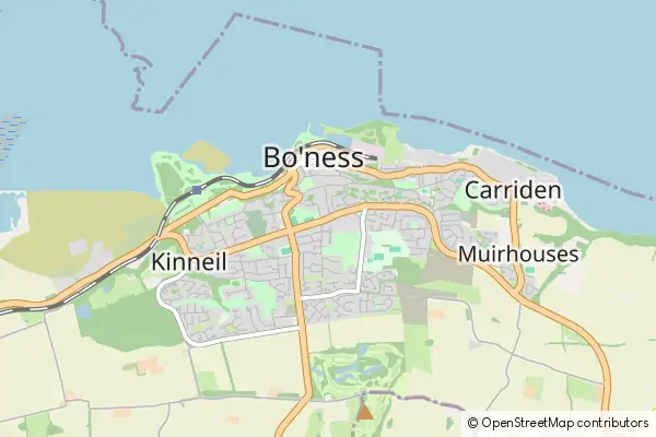 Mapa Bo'ness