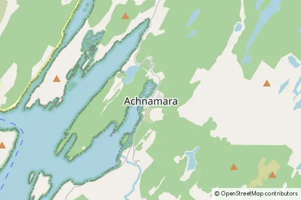 Mapa Achnamara