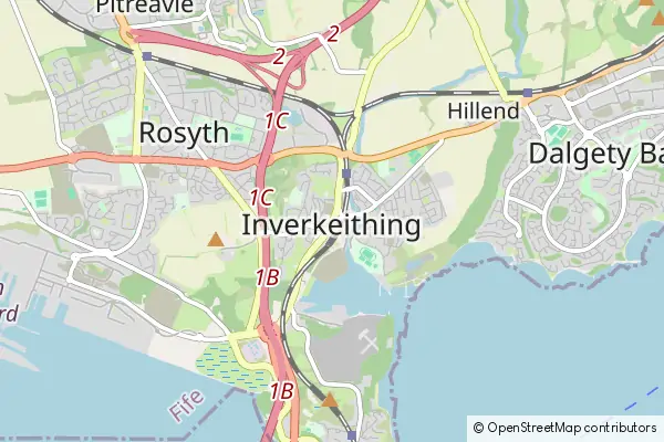 Mapa Inverkeithing