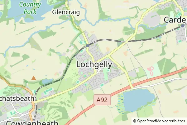 Mapa Lochgelly