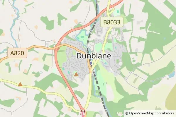 Mapa Dunblane