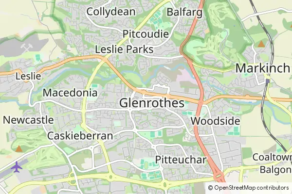 Mapa Glenrothes