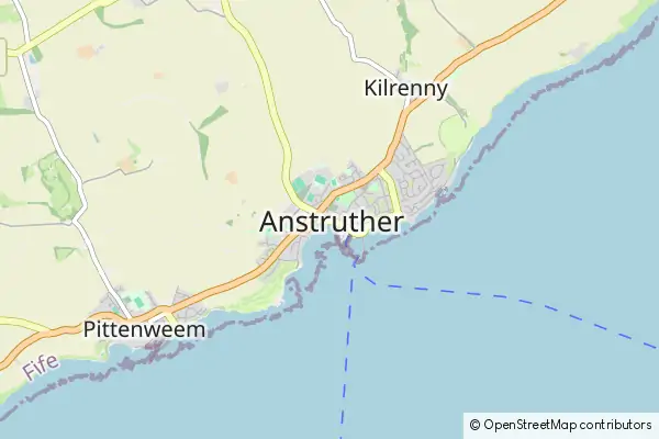 Mapa Anstruther