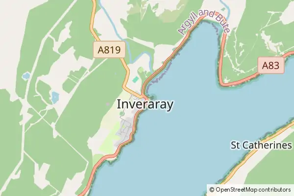 Mapa Inveraray