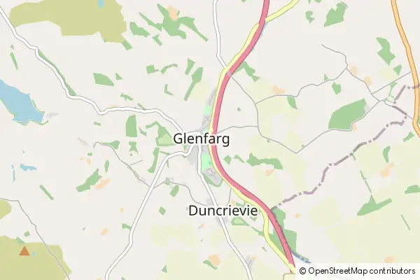 Mapa Glenfarg