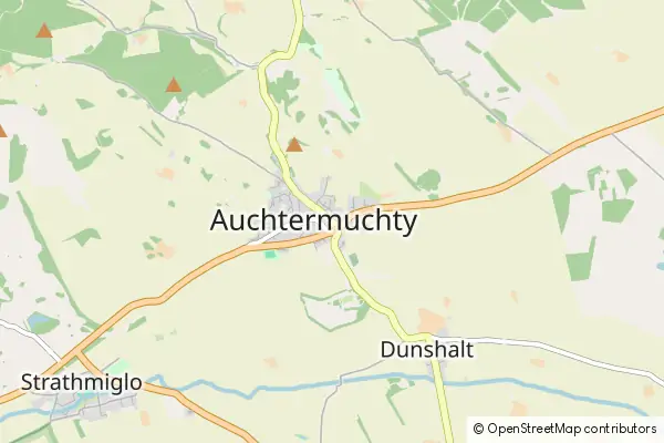 Mapa Auchtermuchty