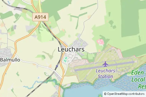 Mapa Leuchars