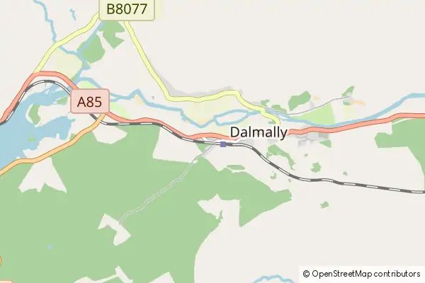 Mapa Dalmally