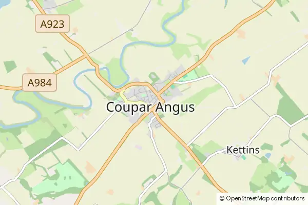 Mapa Coupar Angus