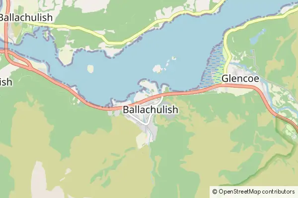 Mapa Ballachulish