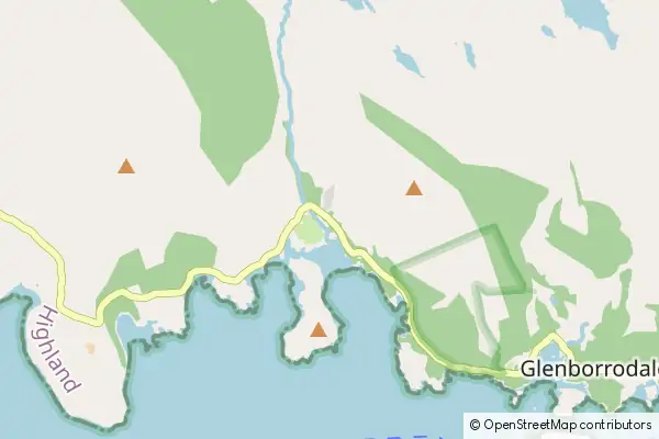 Mapa Glenbeg