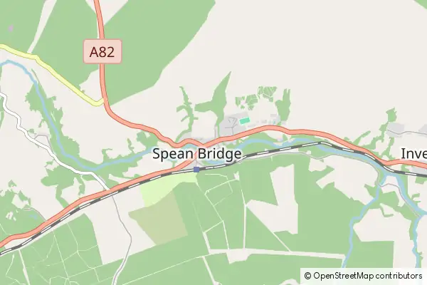 Mapa Spean Bridge