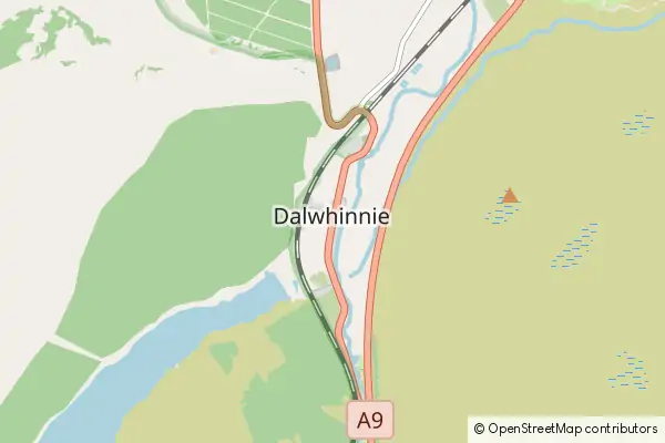 Mapa Dalwhinnie