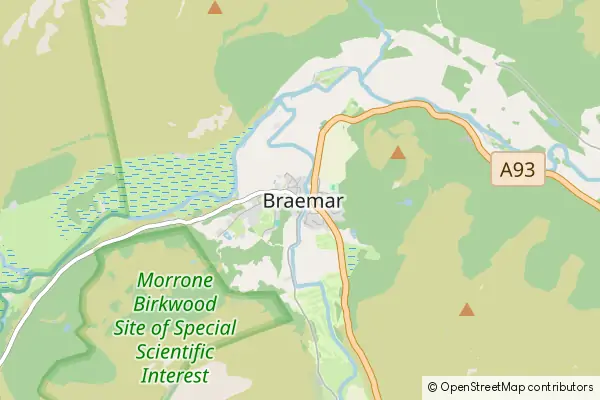 Mapa Braemar