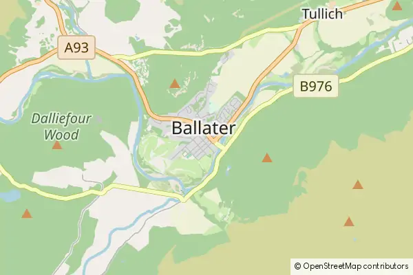 Mapa Ballater