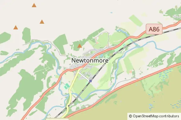 Mapa Newtonmore