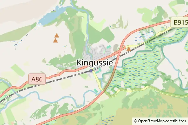 Mapa Kingussie