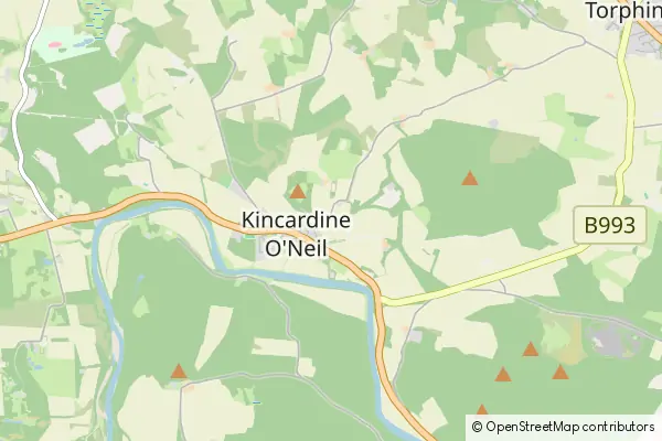 Mapa Kincardine O'Neil