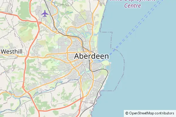 Mapa Aberdeen